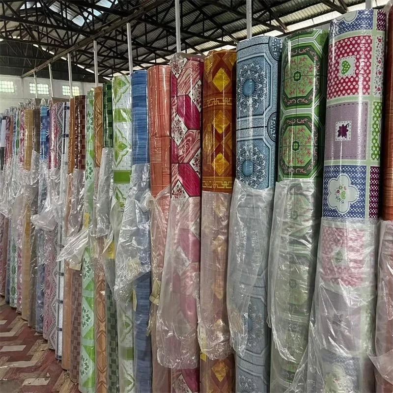 Floor Linoleum PVC Carpet Plastic Flooring Non Tear Pink Backing