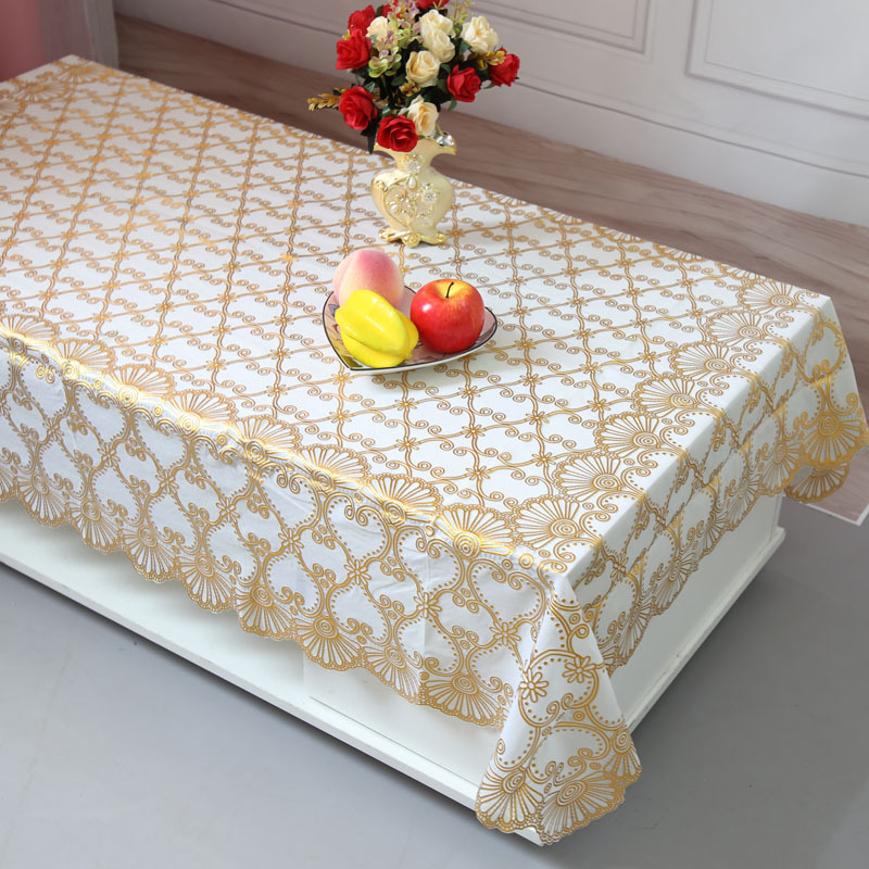 PVC Tablecloth For Table Washing Cover Wedding Plastic Roll Events Waterproof Cloth Ramadan Wear Dining Vinyl Film Christmas