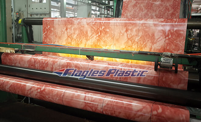 How is our PVC flooring roll produced?