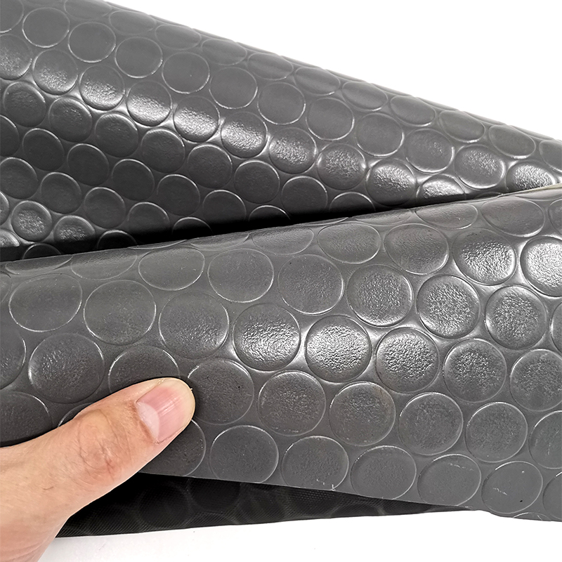 1.2mm x 1.83m x 25m Dark Grey Vinyl Embossed Truck Flooring Covering Roll