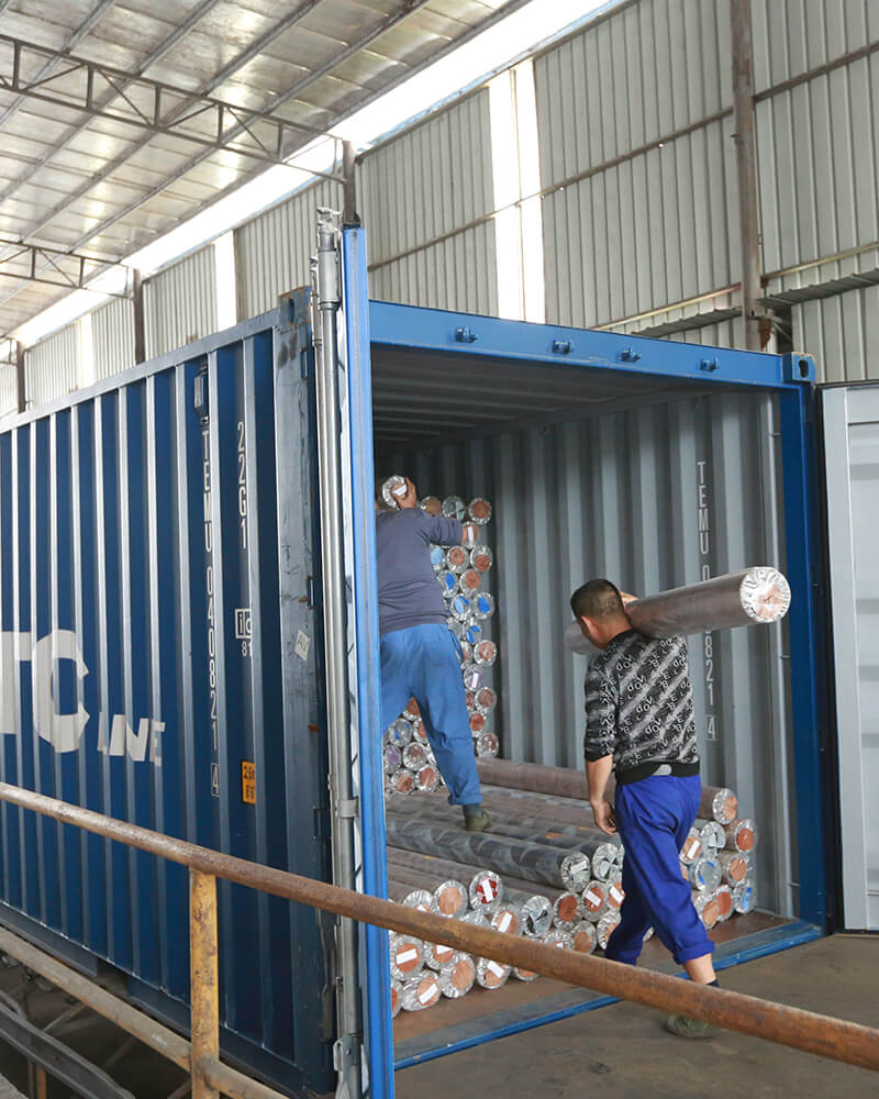 PVC flooring roll container loading for wholesale export