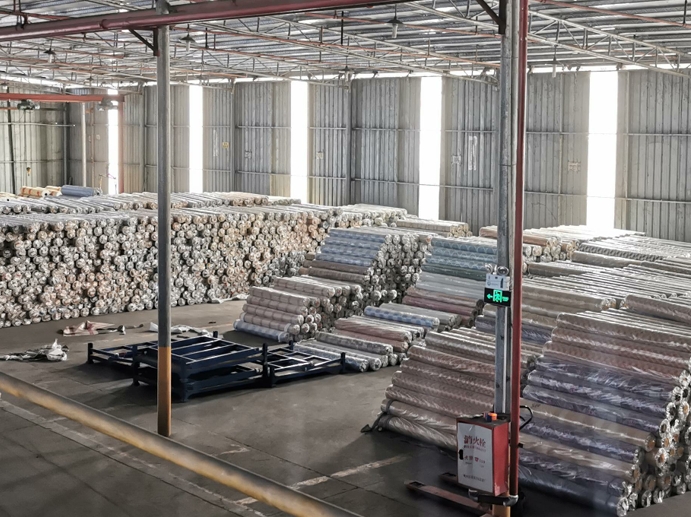 PVC flooring rolls ready for first time import from China