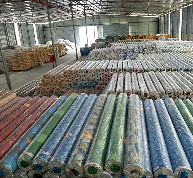PVC flooring roll packing for export orders