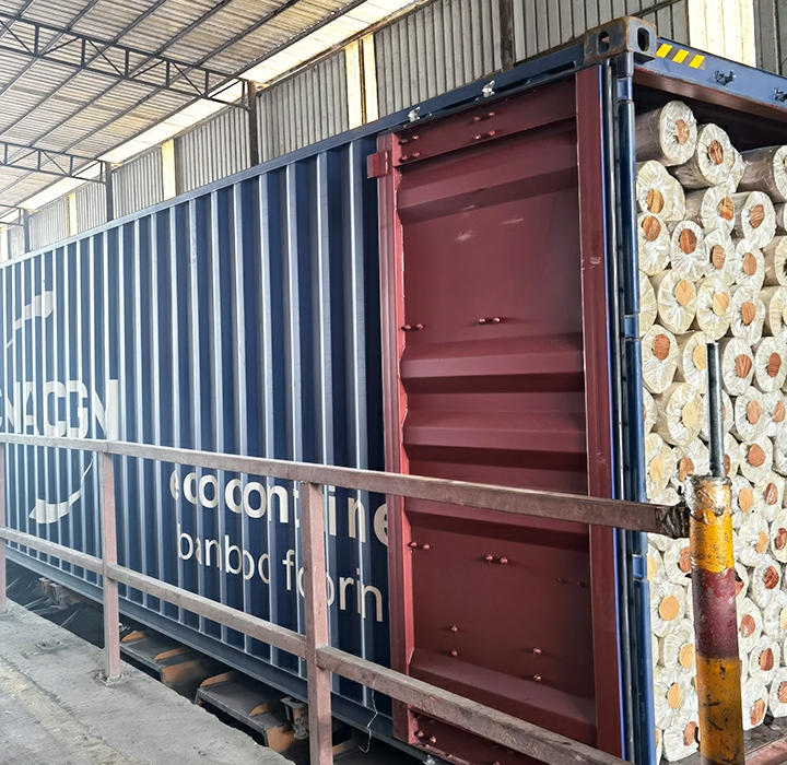 PVC flooring roll shipment photos before export