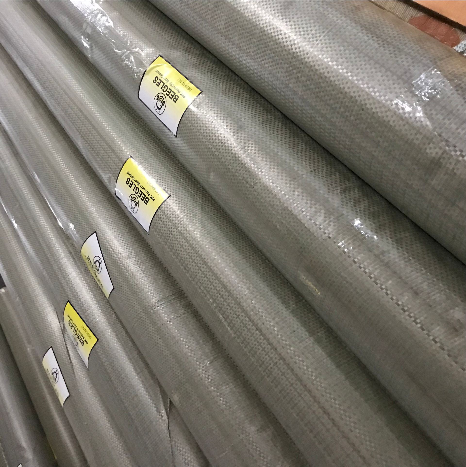 PVC coin mat rolls packed for container loading and wholesale export